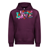 Mauve Wine love stitch Urban Hoodie - AdoDesignShop