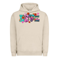 Pigment French Oak love stitch Urban Hoodie - AdoDesignShop
