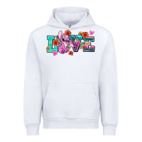 White love stitch Urban Hoodie - AdoDesignShop
