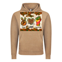 Vintage Coffee peace love juneteenth Vintage Hoodie - TumblerDesignByShophia