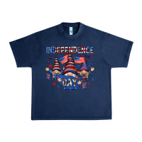 Navy Independence Day with gnomies Urban Heavy Tee - HowdyJamesFarm