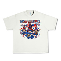 Pistachio Independence Day with gnomies Urban Heavy Tee - HowdyJamesFarm