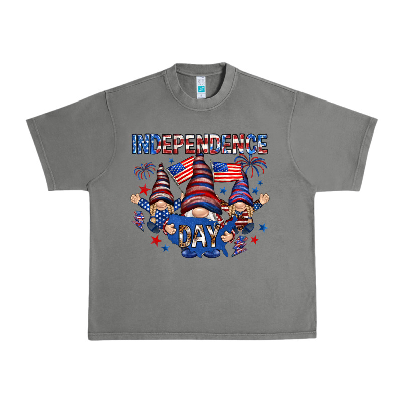 Independence Day With Gnomies Urban Heavy Tee by HowdyJamesFarm | Teevron
