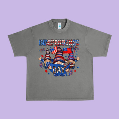 Independence Day With Gnomies Urban Heavy Tee Designed By Howdyjamesfarm