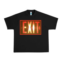 Black exit sign   hippie Urban Heavy Tee - lanVoArt
