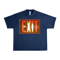 Navy exit sign   hippie Urban Heavy Tee - lanVoArt