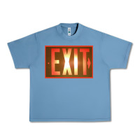 Pebble Blue exit sign   hippie Urban Heavy Tee - lanVoArt