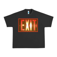 Pigment Black exit sign   hippie Urban Heavy Tee - lanVoArt