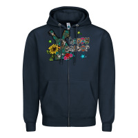 Navy Happy Easter Zipper Hoodie - CowhideDigitalArt
