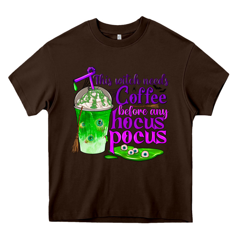 This Witch Needs Coffee Before Any Hocus Pocus Heavy Core Tee by BundleAndBundleShop | Teevron