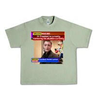 Oil Green daniel larson monitoring the situation   vintage Urban Heavy Tee - lanVoArt