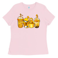 Bubblegum Pink childhood cancer coffee Ladies Tee - Jasminsmagicworld