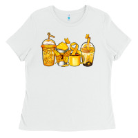 White childhood cancer coffee Ladies Tee - Jasminsmagicworld