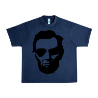 Navy cool abe lincoln with aviator sunglasses black Urban Heavy Tee - lanVoArt