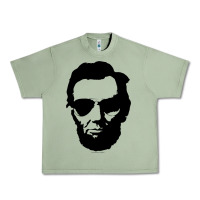 Oil Green cool abe lincoln with aviator sunglasses black Urban Heavy Tee - lanVoArt