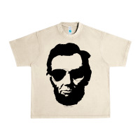 Sandshell cool abe lincoln with aviator sunglasses black Urban Heavy Tee - lanVoArt