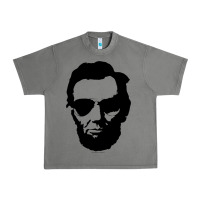 Tornado cool abe lincoln with aviator sunglasses black Urban Heavy Tee - lanVoArt