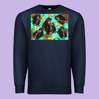 Monkey Bananas Kid's Bottle Premium Sweatshirt Designed By Artiststas