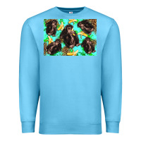 Ocean Blue Monkey bananas kid's bottle Premium Sweatshirt - Artiststas
