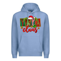 Colony Blue Christmas Yaya Claus Premium Hoodie - FaDigitalArtStudio