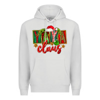 Dove Grey Christmas Yaya Claus Premium Hoodie - FaDigitalArtStudio