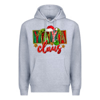 Heather Grey Christmas Yaya Claus Premium Hoodie - FaDigitalArtStudio