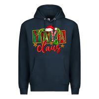Navy Christmas Yaya Claus Premium Hoodie - FaDigitalArtStudio