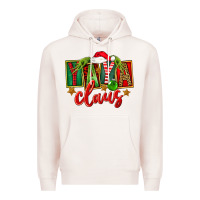 Pale Pink Christmas Yaya Claus Premium Hoodie - FaDigitalArtStudio