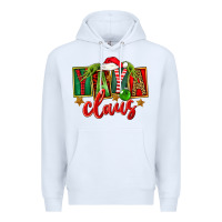 White Christmas Yaya Claus Premium Hoodie - FaDigitalArtStudio