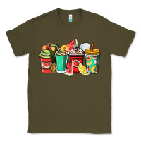 Army Green Fruits coffee cups Classic Tee - NancyCooperArtShop