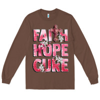 Chestnut faith hope cure breast cancer Long Sleeve Tee - CowGirlArtShop