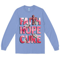 Colony Blue faith hope cure breast cancer Long Sleeve Tee - CowGirlArtShop