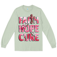 Matcha faith hope cure breast cancer Long Sleeve Tee - CowGirlArtShop