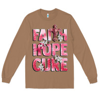 Toasted Coconut faith hope cure breast cancer Long Sleeve Tee - CowGirlArtShop