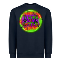 Navy teacher monsters earrings Heavyweight Sweatshirt - BundleAndBundleShop