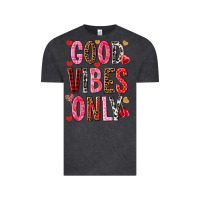 Vintage Black Good vibes only Valentine's Day Vintage Tee - HowdyJamesFarm