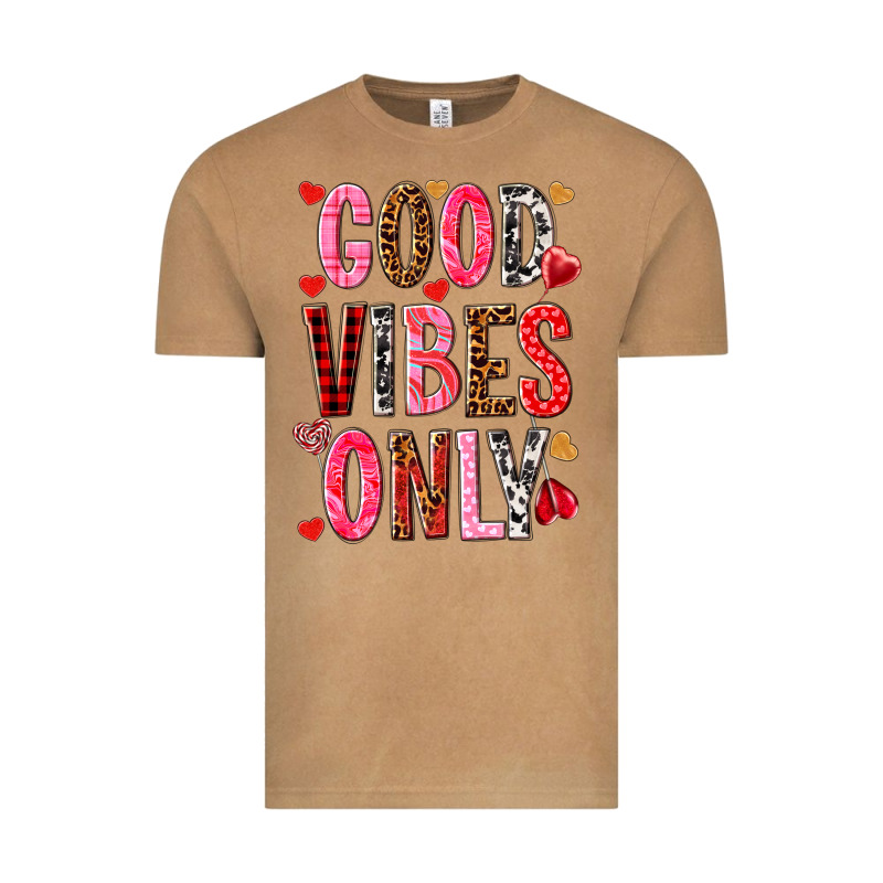 Good Vibes Only Valentine's Day Vintage Tee by HowdyJamesFarm | Teevron