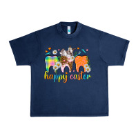 Navy Happy Easter Dental Easter Day Urban Heavy Tee - HowdyJamesFarm