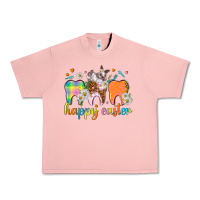Salmon Happy Easter Dental Easter Day Urban Heavy Tee - HowdyJamesFarm