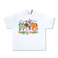 White Happy Easter Dental Easter Day Urban Heavy Tee - HowdyJamesFarm