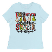 Baby Blue torn between looking like a snack and eating one christmas cake Ladies Tee - Jasminsmagicworld