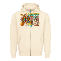 Sandshell Happy Turkey Day Zipper Hoodie - CowhideDigitalArt