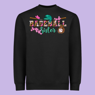 Baseball Sister Heavyweight Sweatshirt Designed By Bundleandbundleshop