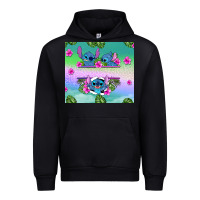 Black custom name stitch Urban Hoodie - AdoDesignShop