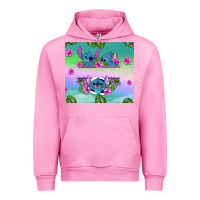 Fuchsia Pink custom name stitch Urban Hoodie - AdoDesignShop