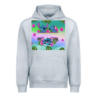 Heather Grey custom name stitch Urban Hoodie - AdoDesignShop