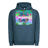 Pigment Midnight Navy custom name stitch Urban Hoodie - AdoDesignShop