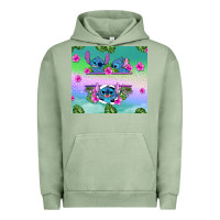 Pigment Oil Green custom name stitch Urban Hoodie - AdoDesignShop