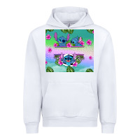 White custom name stitch Urban Hoodie - AdoDesignShop