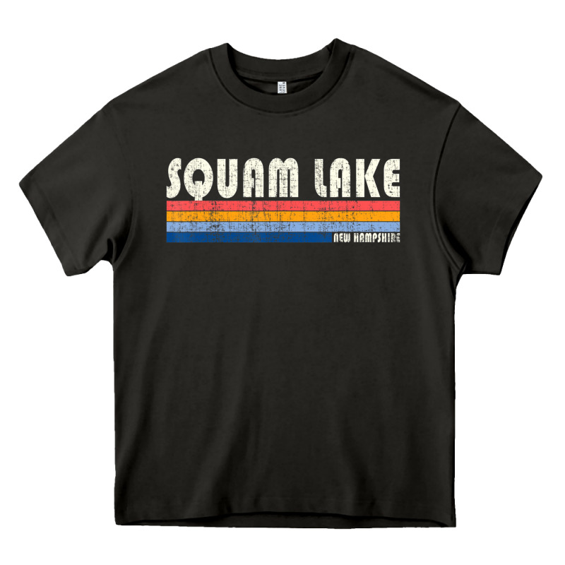 Vintage 70s 80s Style Squam Lake Nh Heavy Core Tee by lanVoArt | Teevron